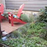 Before: A low deck took up half the yard, while only providing enough space for two chairs.